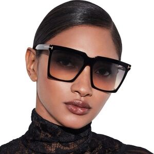 Tom Ford Sabrina Square Sunglasses, 58mm
